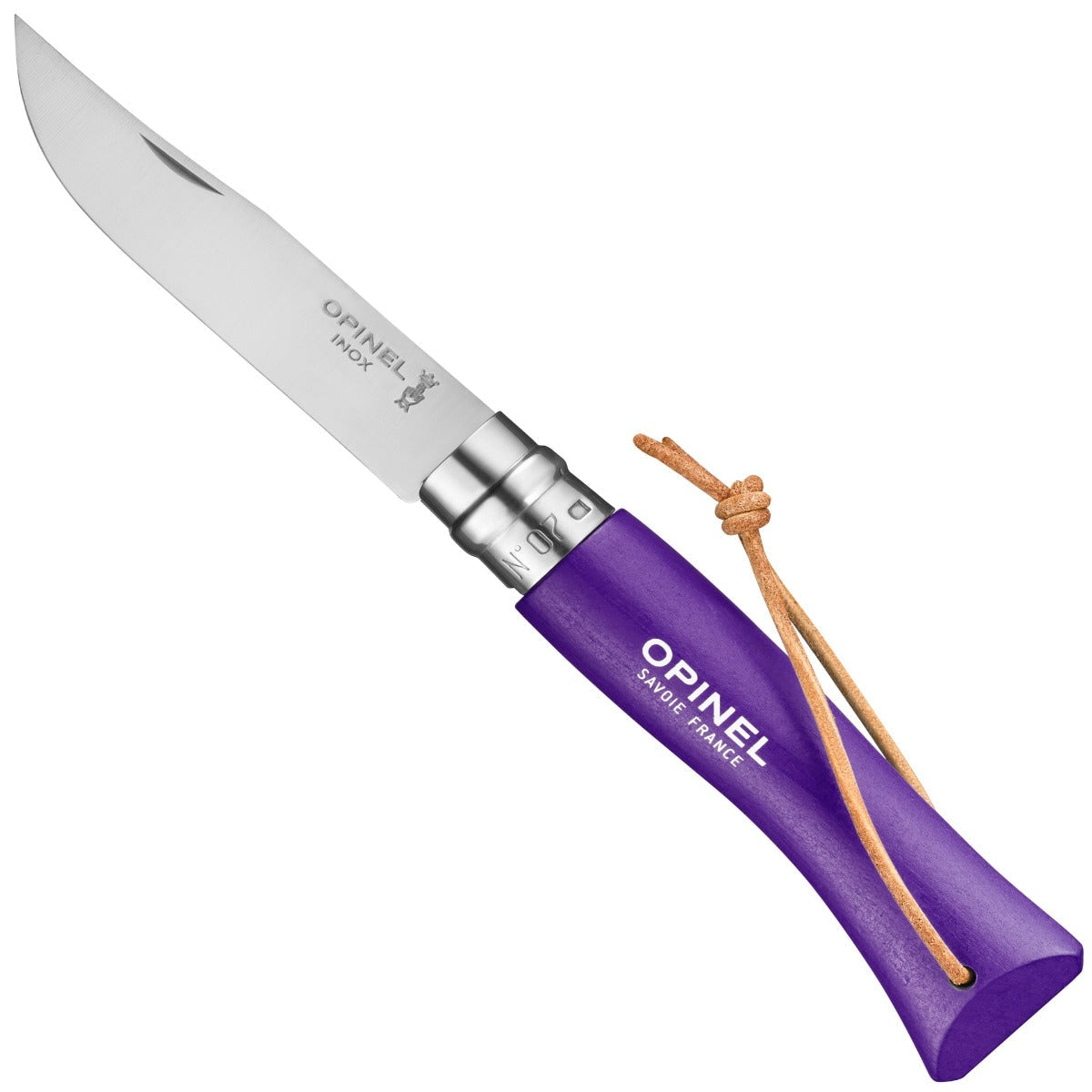 No.07 Stainless Steel Pocket Knife with Lanyard-OPINEL USA
