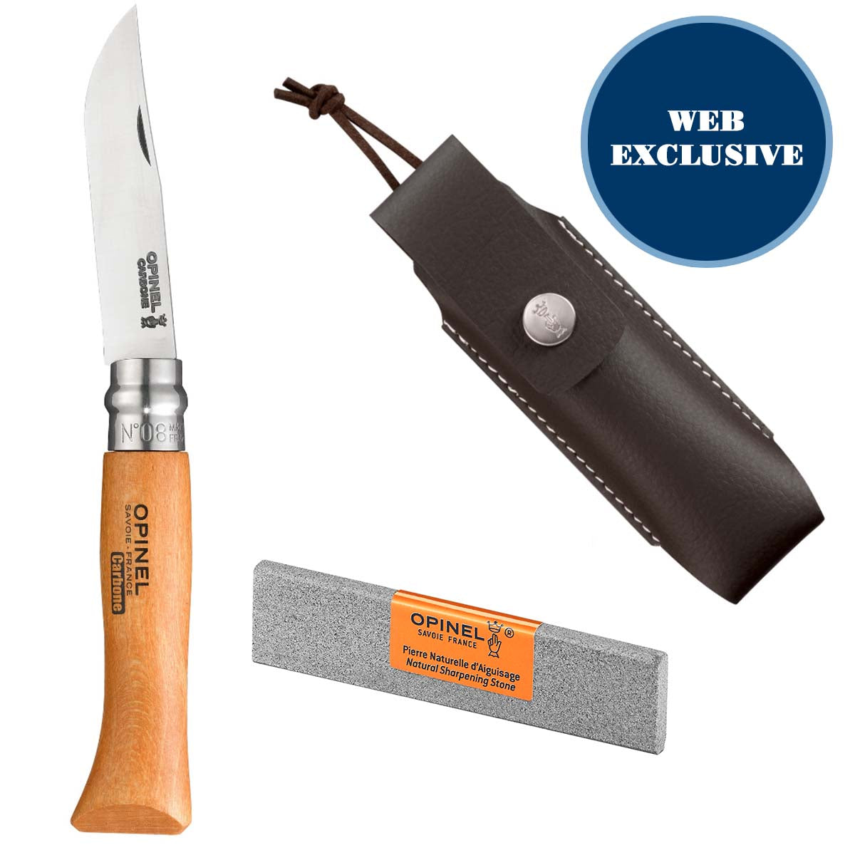 Opinel Carbon Folding Knife 2 3 4 5 6 7 8 9 10 12 Messer SHEATH PROTECTION  Case