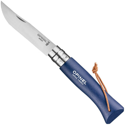 No.08 Stainless Steel Folding Knife with Lanyard-OPINEL USA