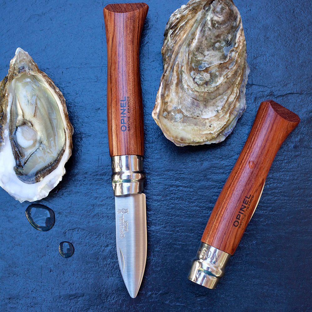 Hand Crafted Stainless Steel Oyster Knife l White Stone