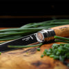 No.10 Olive Wood Folding Fillet Knife with Wood Box & Sheath-OPINEL USA
