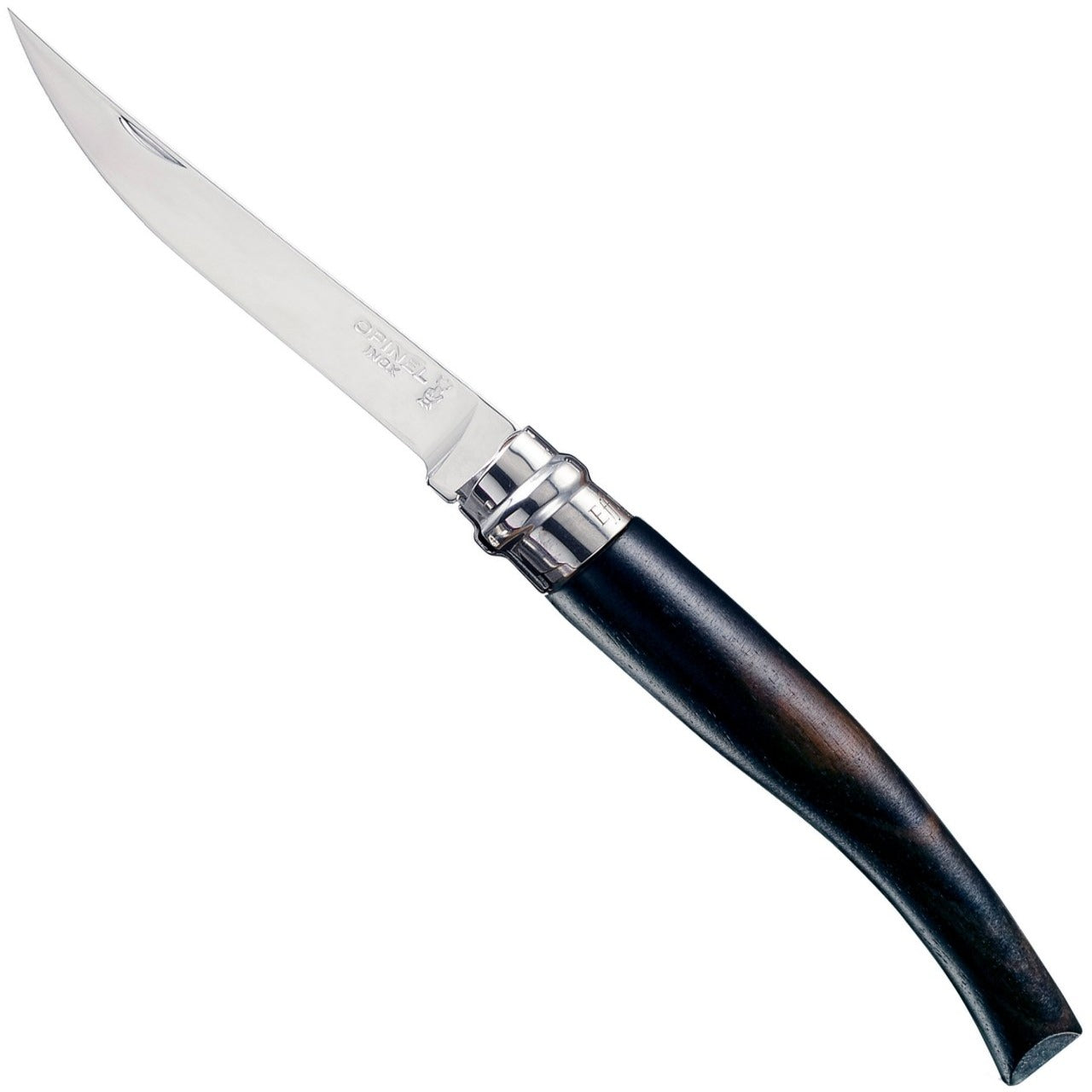 No.10 Slim Ebony Wood Folding Fillet Knife