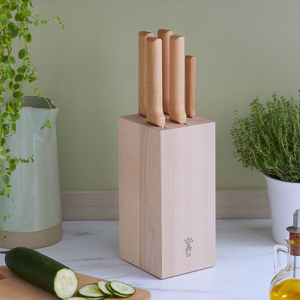 Opinel Parallele 5-Piece Knife Block Set