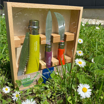 Stainless & Carbon Steel Garden Knife Trio - 3 Colors-OPINEL USA