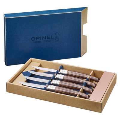 Warehouse Find | Premium Wood Steak Knife Set of 4 Knives-OPINEL USA