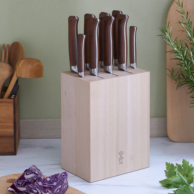 Wooden Knife Block 9-Slot-OPINEL USA