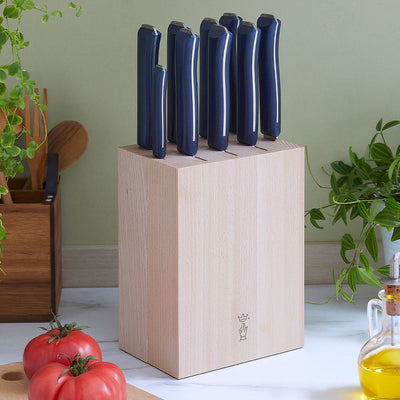 Wooden Knife Block 9-Slot-OPINEL USA