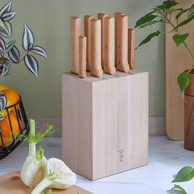 Wooden Knife Block 9-Slot-OPINEL USA