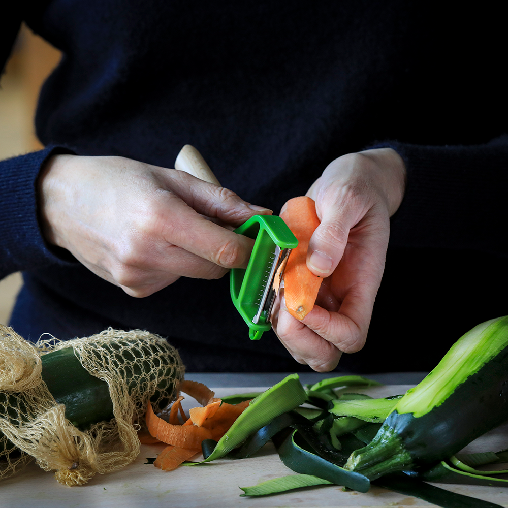 Y Shaped Vegetable Peeler T-Duo Wood Handle-OPINEL USA