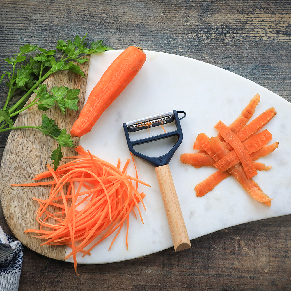Y Shaped Vegetable Peeler T-Duo Wood Handle-OPINEL USA